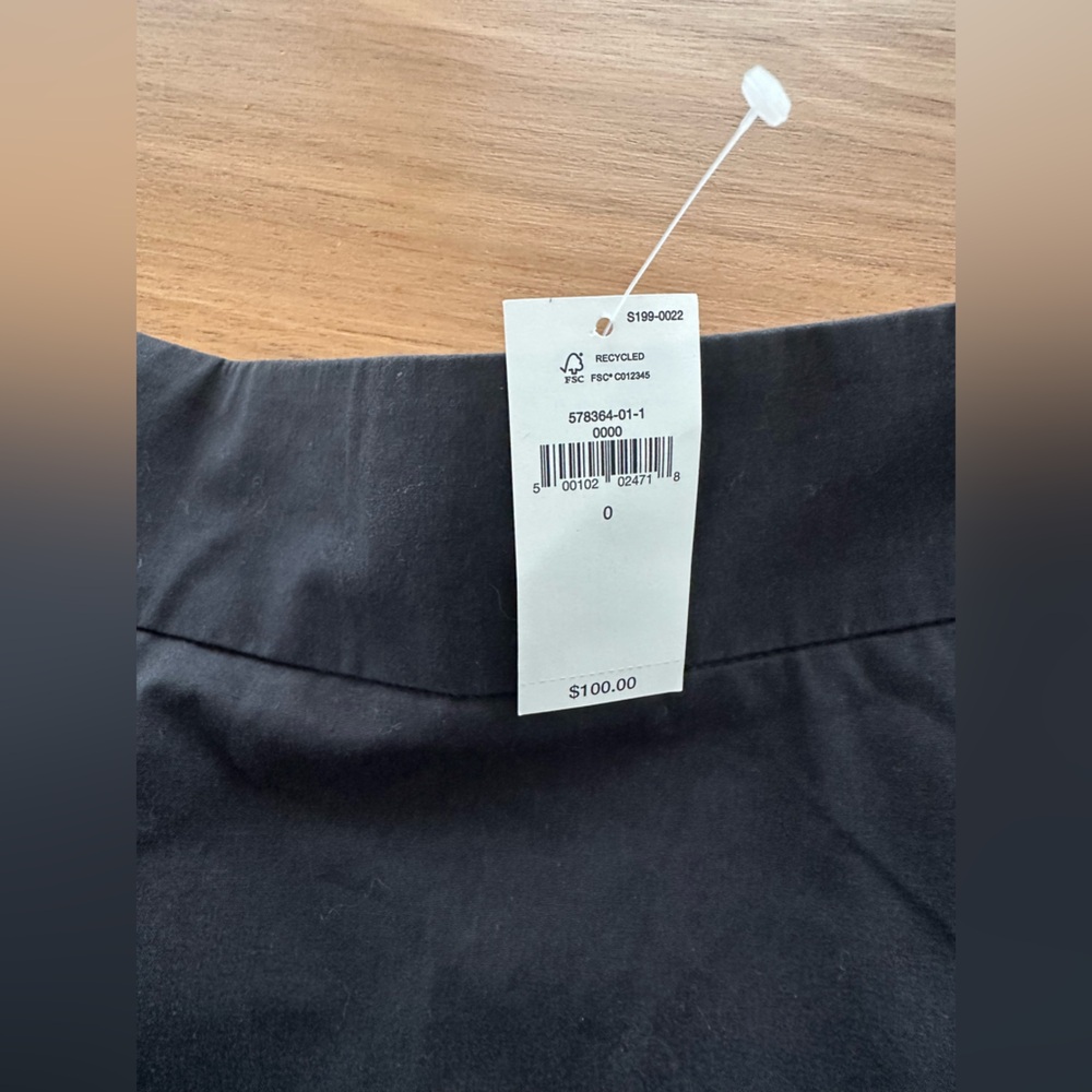 Banana Republic Black Poplin Maxi Skirt – Size 0 – NWT - Picture 6 of 8